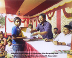 Swarnava Biswas Picture All Bengal Rapid Chess U-11 Champion Prize Accepting